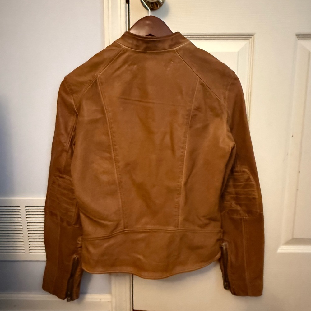Ralph Lauren Tan Leather Jacket - Picture 7 of 10
